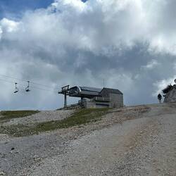 We'd come back down on this chair lift later.