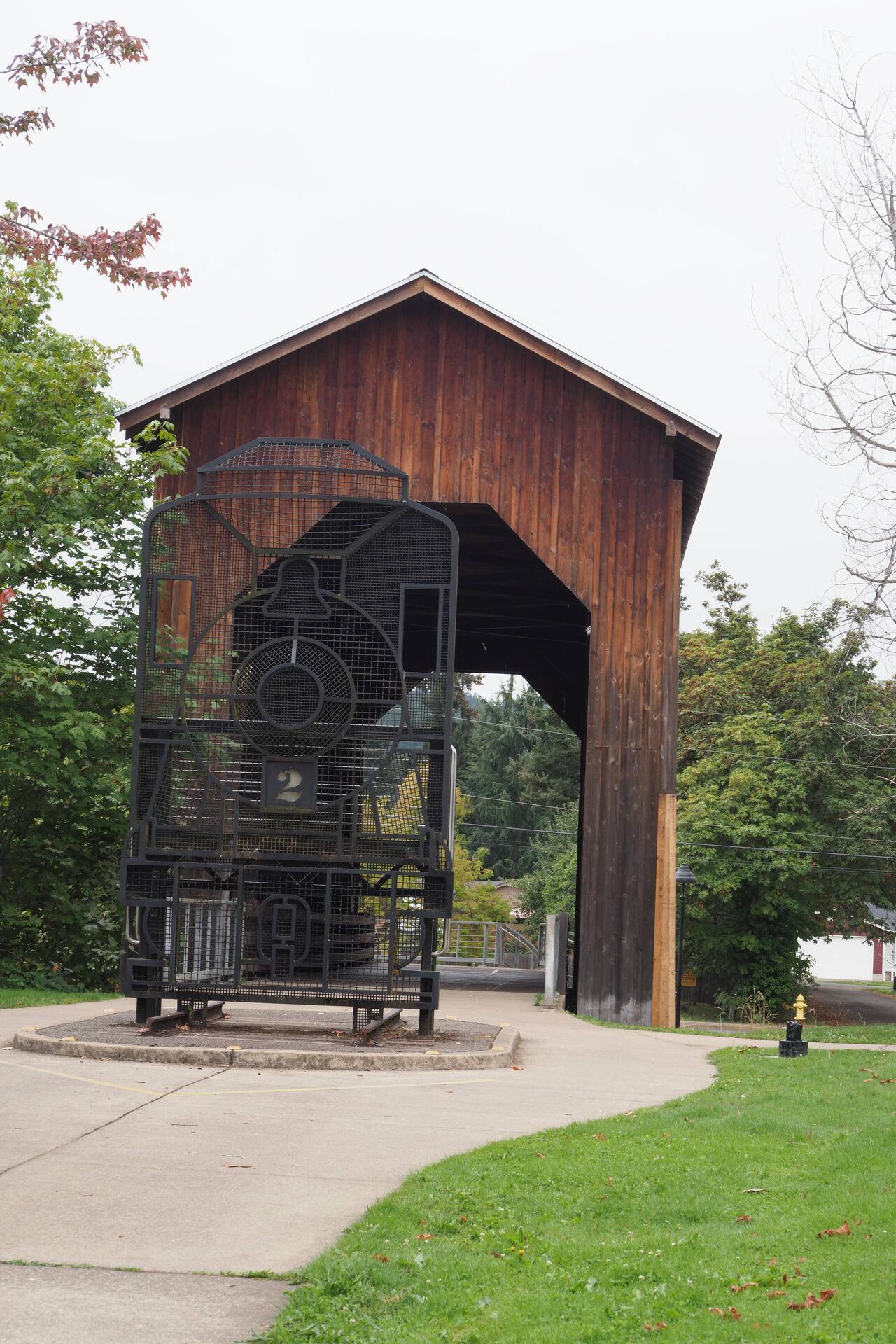 Chambers Railroad Covered Bridge, the only railroad covered bridge west of the Mississippi