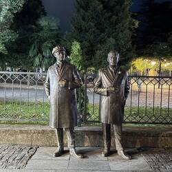 Paolo Iashvili und Titsian Tabidze, beide Opfer von Stalins Repressionen