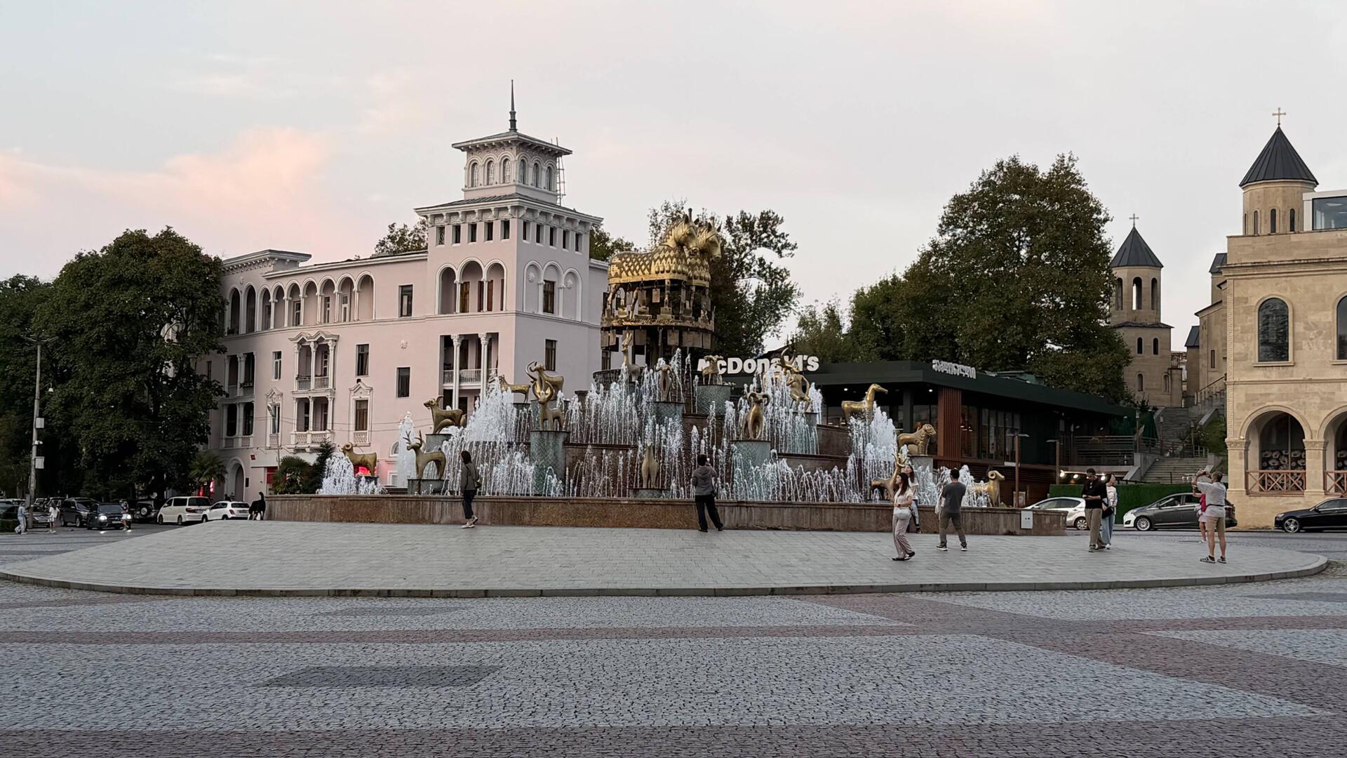 Der Kolchis-Brunnen, eine gemeinsames Projekt von Georgien und der EU