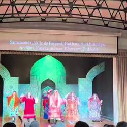 Traditional Uzbek costumes and music from the different regions