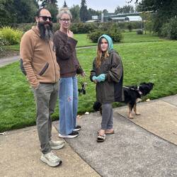 Asher, Dani & daughter, Ayalah, and their dog