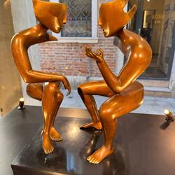 Étienne: The Conversation, in Bronze