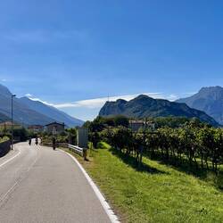auf dem Weg von Arco nach Nago