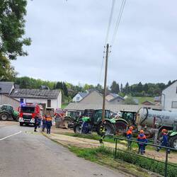 Feuerwehrübung in Mirbach.
