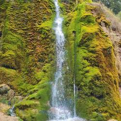 Der Wasserfall Dreimühlen.