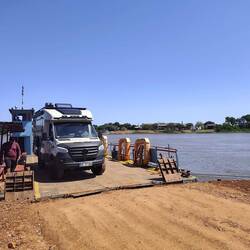 Überfahrt über den Rio Paraguay
