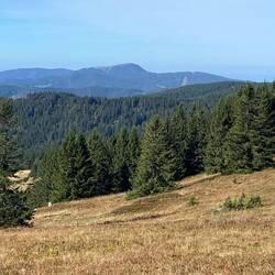 Hinten Mitte der Belchen, das erste Ziel für morgen, 1412m