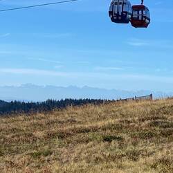 Die Alpenkette ist immer wieder ein wunderbarer Anblick