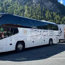 Der Oberkofler Reisebus mit Anhänger