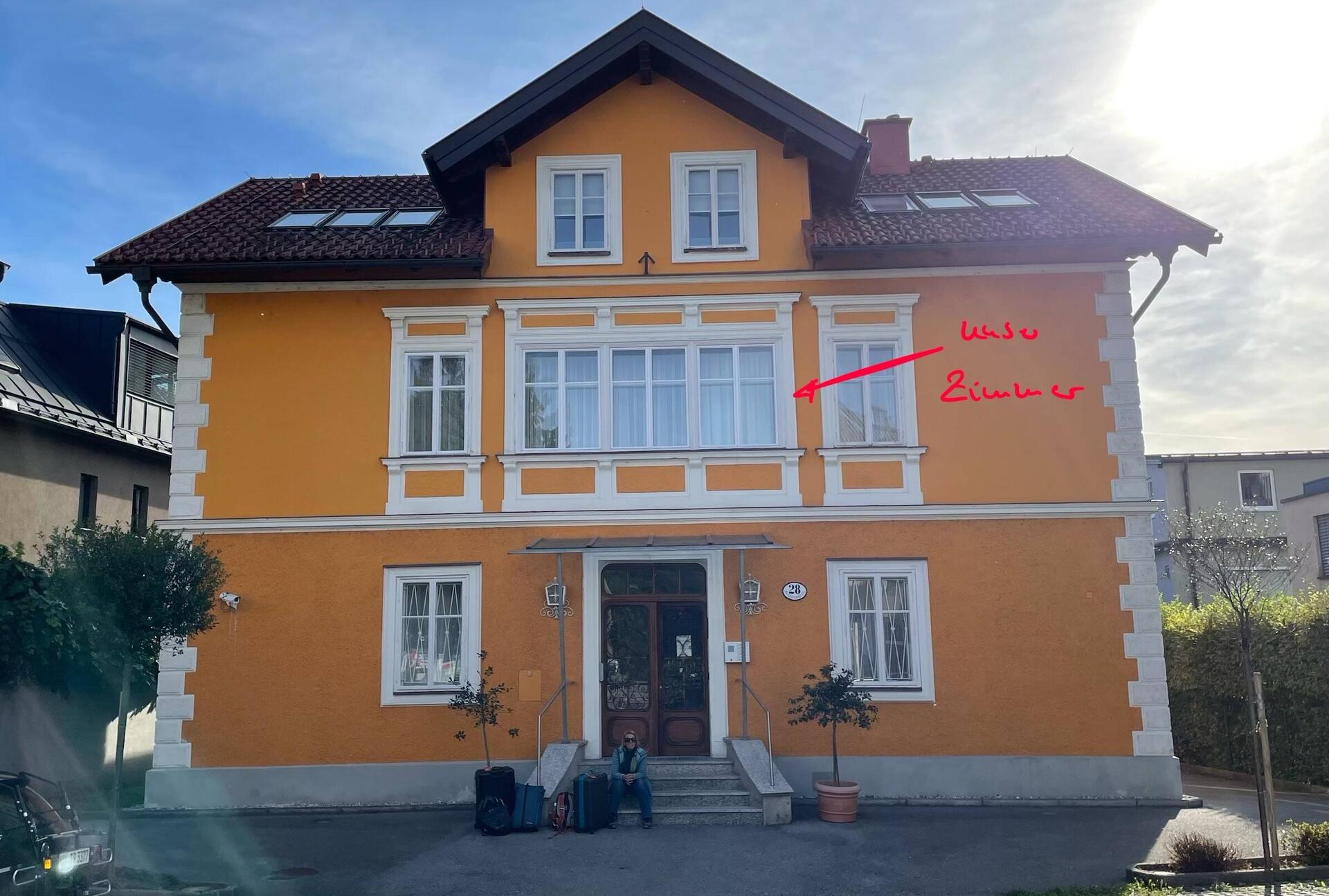 Zurück in der Villa Ceconi, Salzburg