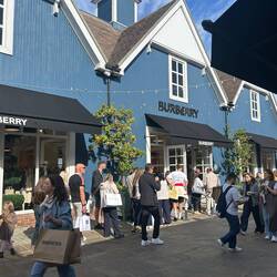 Queue at Burberry