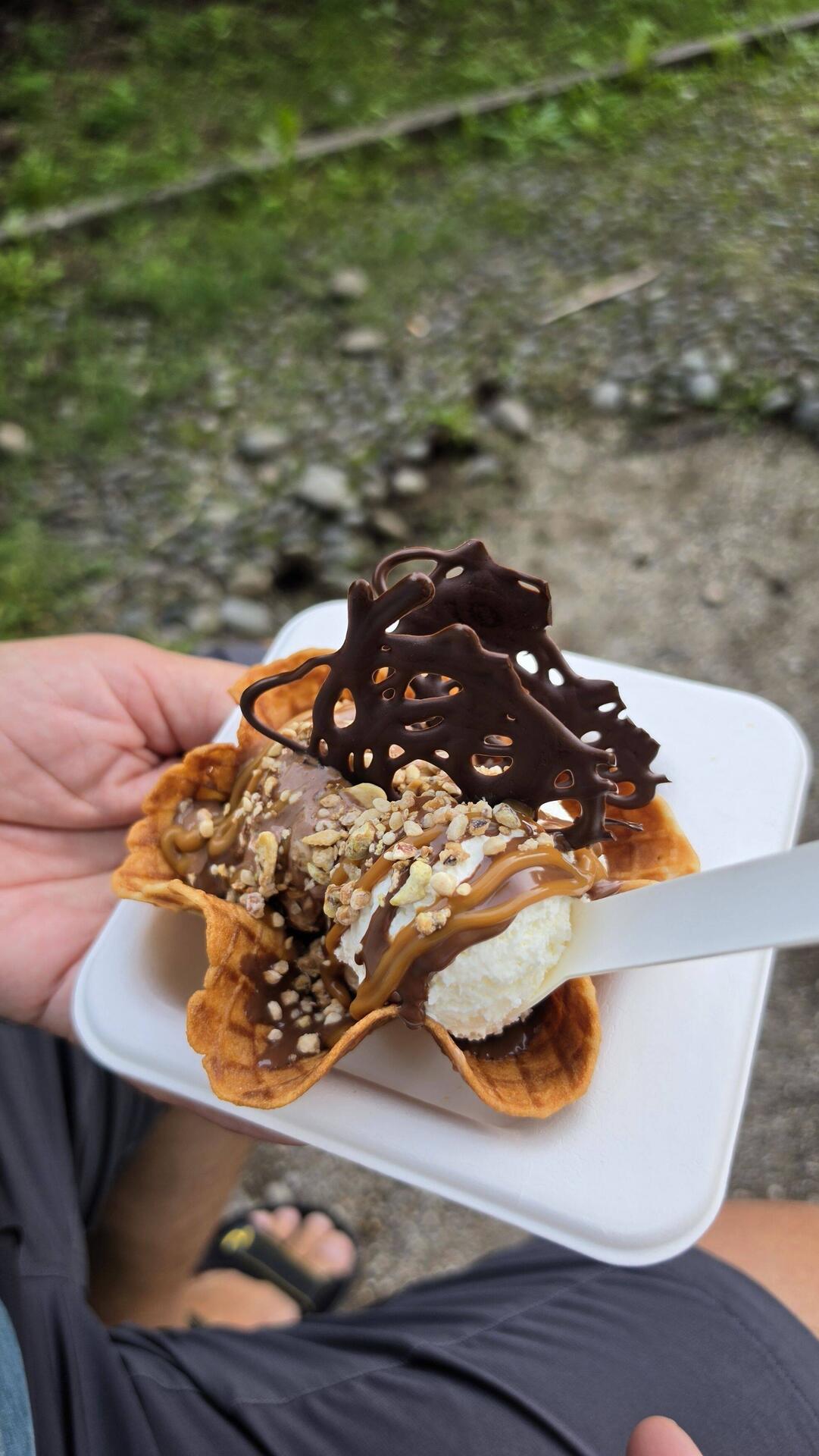 Schoko mit Salted Caramel.