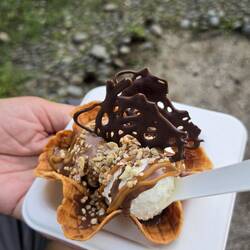 Schoko mit Salted Caramel.