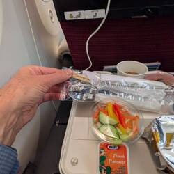 JAL and real cutlery