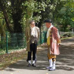 Two fine French gentlemen in costume