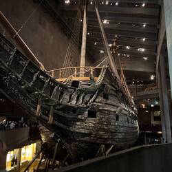 Vasa-Museum, ein echtes Schiff, geborgen aus dem Hafen Stockholms
