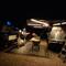 Our campsite at night