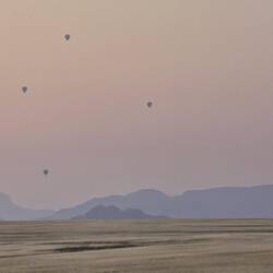 You can take a balloon flight over the dunes