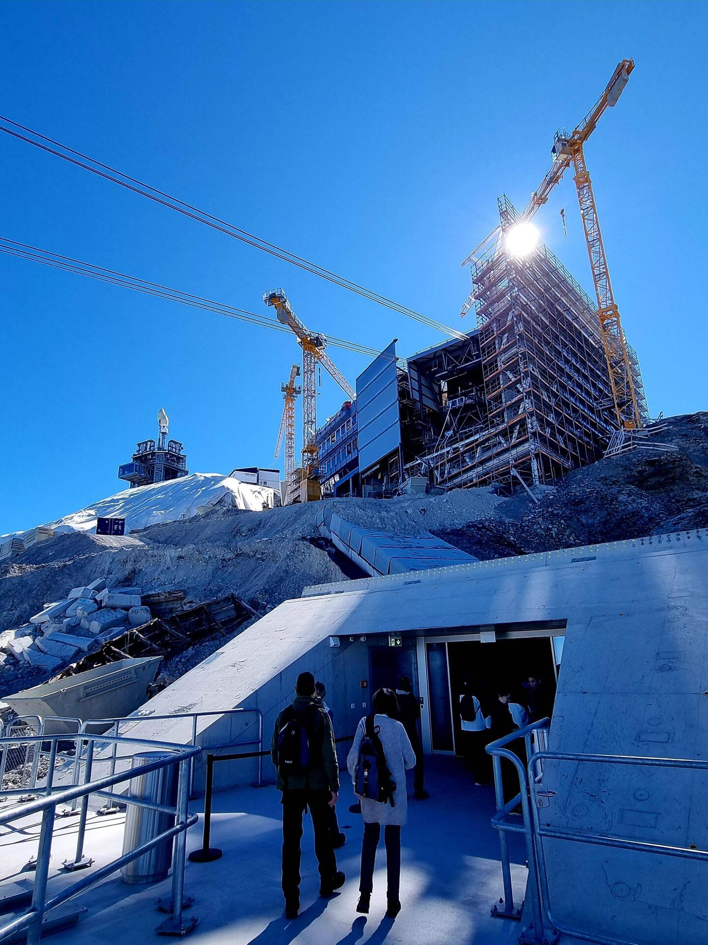 Gross-Baustelle auf 3020 m über Meer...