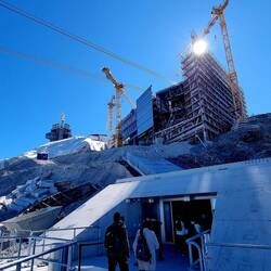 Gross-Baustelle auf 3020 m über Meer...