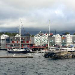Sailing out of Brønnøysund.