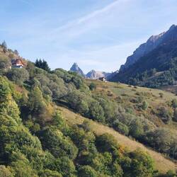 Toppen Aiguille Noire der ligger for enden af dalen Combe de l'Aiguille Noire