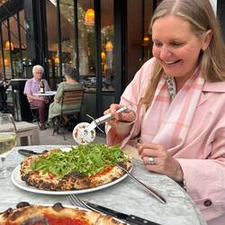 Dinner before the show.