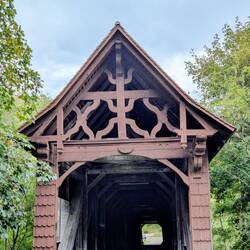 historische Holzbrücke