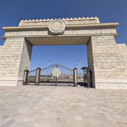 Sarazm - entrance to the archeological site