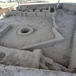 Archaeological digs at Sarazm - fire temple