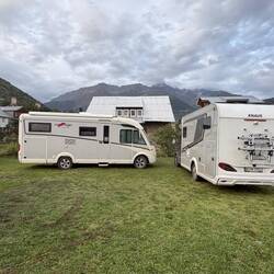 Camping Swanland - mit uns ne große Gruppe Camper aus Italien