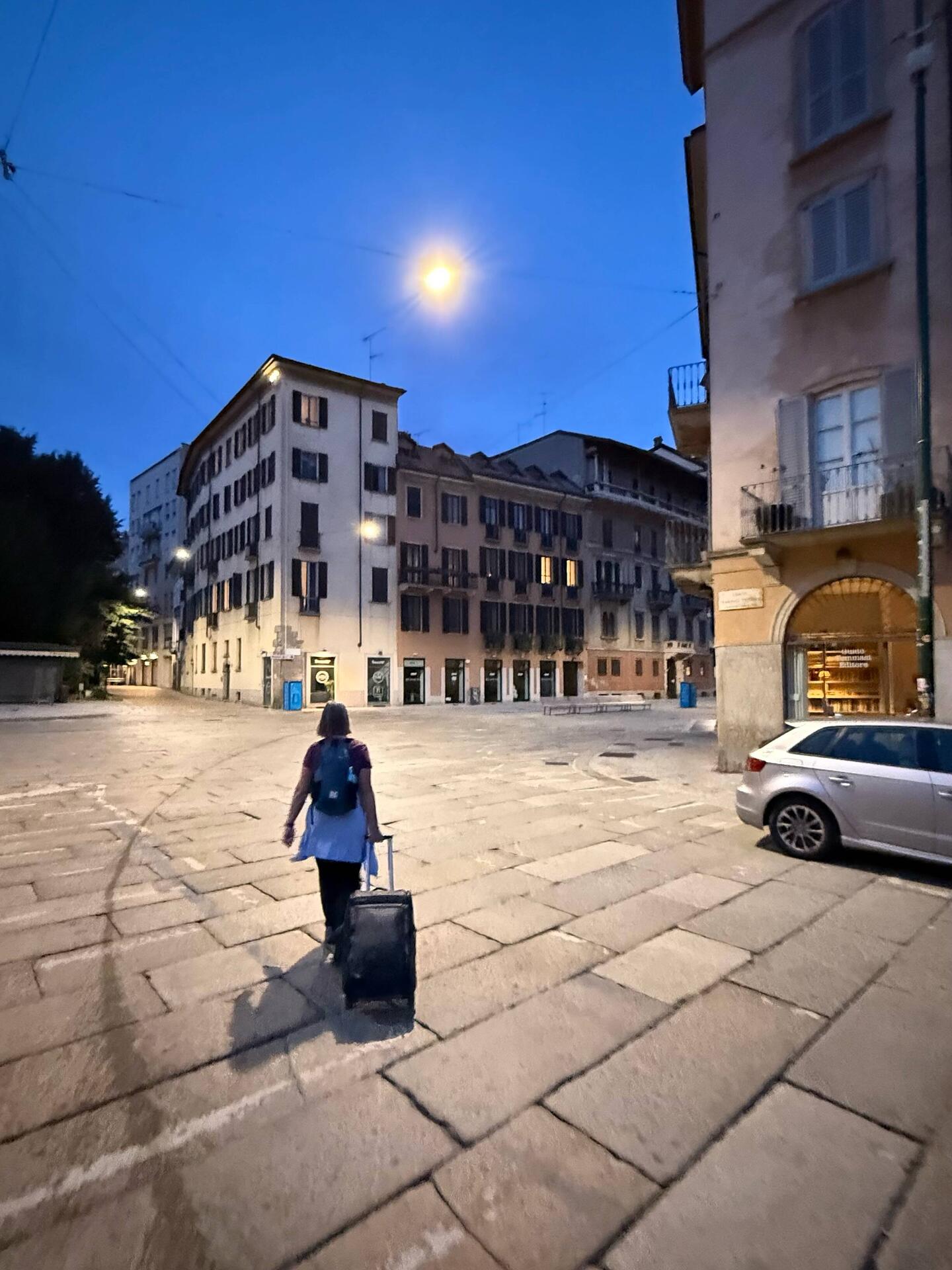 Early morning train from Milan