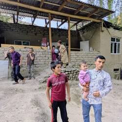 Feistyboy with his little girl. The women are hiding in the background