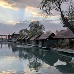 At the end of a long day, a lovely place for dinner