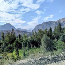 Driving from Panjakent to Fann Mountain valley