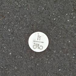Fußgänger- Fahrradweg.
