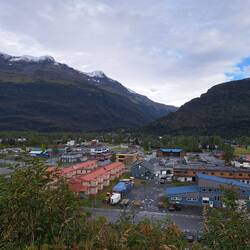 Blick auf Valdez...