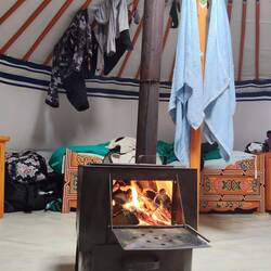 Ger style drying off clothes
