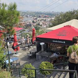 Kaffeehalt auf dem Berg,