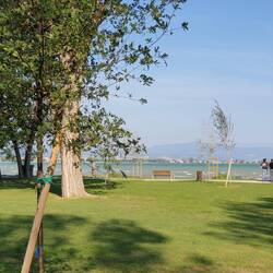 Blick von unseren Stellplatz