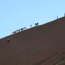 Lots of people came to climb the Big Daddy dune