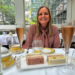 Hi Tea at The Goring before our West End Show - Phantom of the Opera