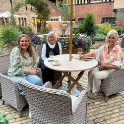 Hever Castle - our favourite - with new friend Tam from Montana