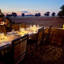 This is our dining table during our stay