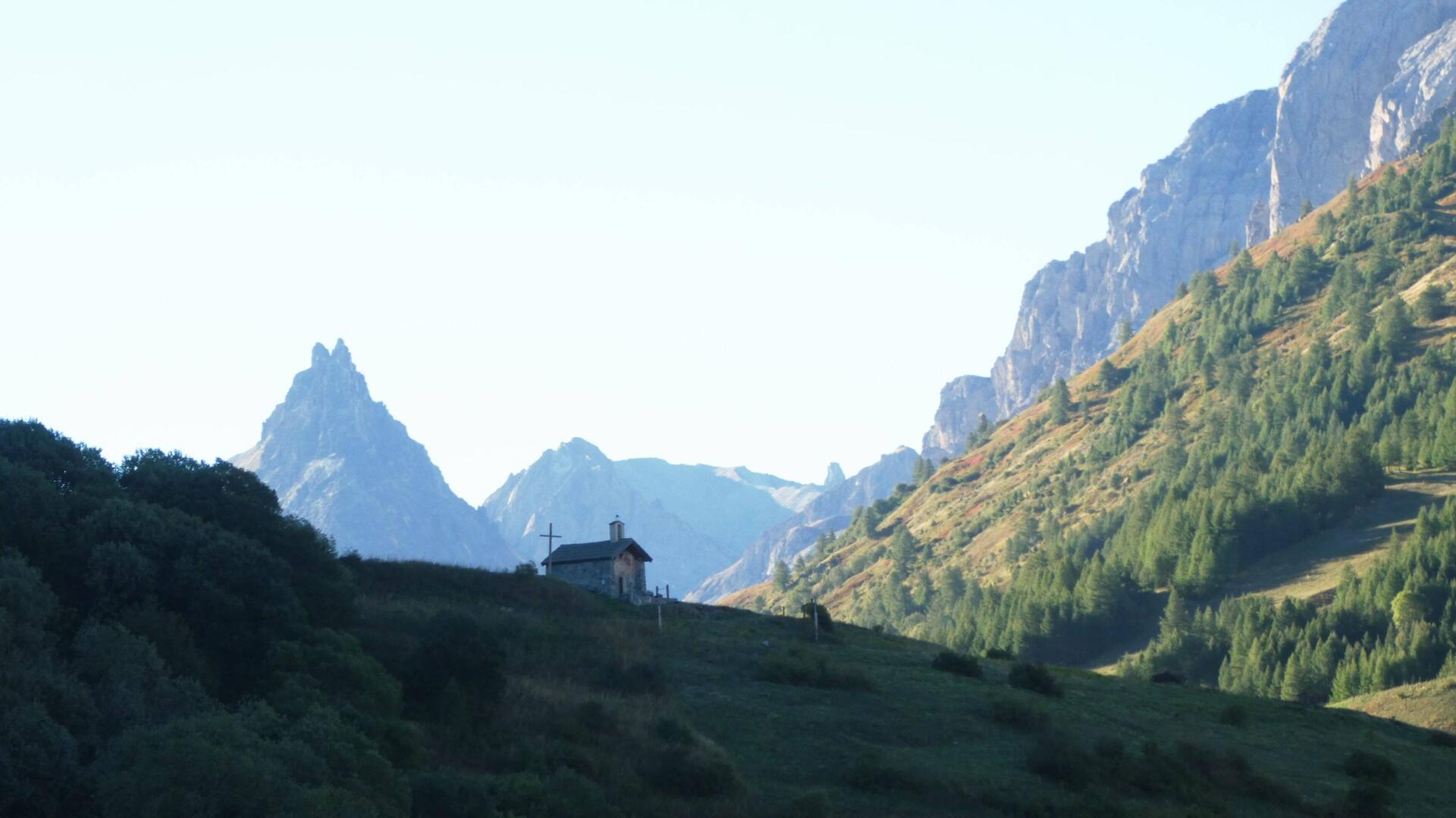 Første syn af Aiguille Noire i morges