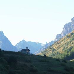 Første syn af Aiguille Noire i morges