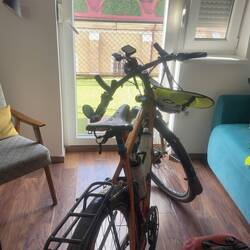 Bike safely inside. That felt very good.