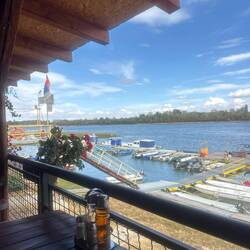 Lunch stop on tbe Danube
