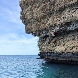 Deep Water Soloing at Isla del Portitxol